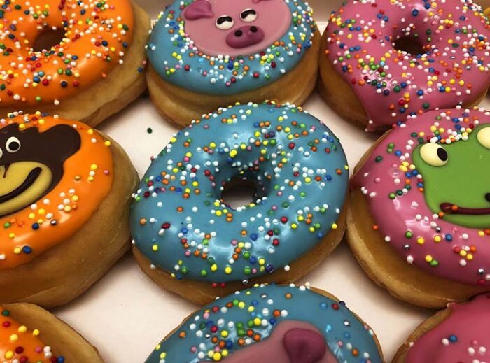 Animal Mini Donut box closeup - JJ Donuts