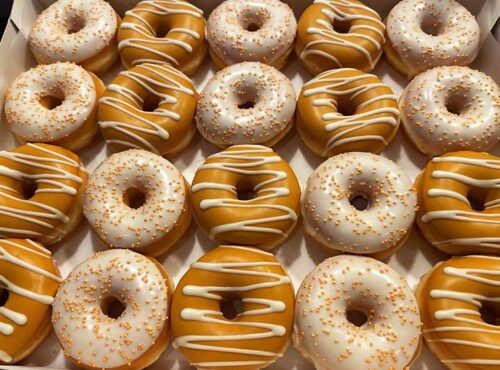 Gouden Mini Donut box - JJ Donuts