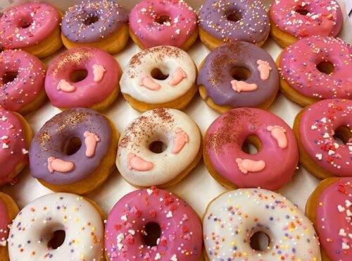 New Born Glitter Mini Donut box - JJ Donuts