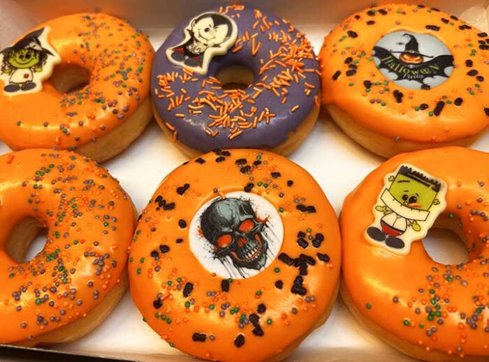 Halloween Skull Donut box - JJ Donuts